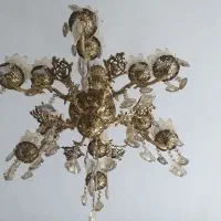 لوستر برنج 12شعله تخفیف داره فقط یکی 8.500.000|لوستر و چراغ آویز|ازنا, |دیوار