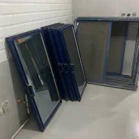 پنجره آلومینیومی ۱۲۰×۱۲۰ رنگی