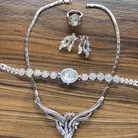 سرویس  نقره سفارشی از روی طلا و ساعت انگشتر 925|جواهرات|تبریز, |دیوار