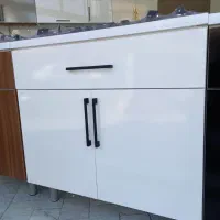 کابینت زیرگازی سفید صدفی پاکچوب
