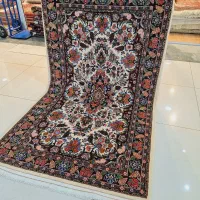 قالیچه آکبند بیجار گل فرنگ دستباف