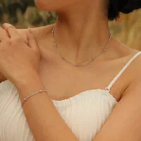 ست گردنبند و دستبند توپی خلخال هدیه روز دختر