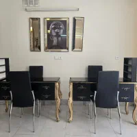 اینه و کنسول و صندلی|آرایشگاه و سالن‌های زیبایی|اصفهان, سنبلستان|دیوار