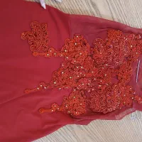 لباس مجلسی،ماکسی،تمام کارشده مرواید دوزی شده