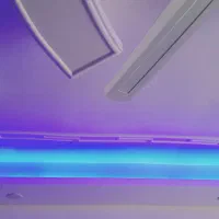 ریسه نورمخفی به رنگ آبی اصلا روشن نشده