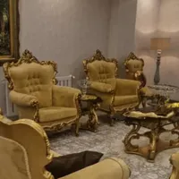 مبلمان  استیل سلطنتی اصل با میز ناهارخوری ۸ نفره|مبلمان خانگی و میز عسلی|رشت, گلسار|دیوار