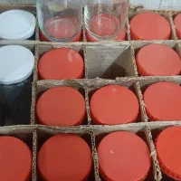 شیشه نیم کیلویی مربای عسل|ظروف نگهدارنده، پلاستیکی، یک‌بارمصرف|تبریز, |دیوار