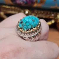 انگشتر فیروزه نیشابور عنکبوتی