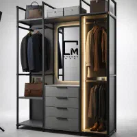 کمد رگالی با شیشه فرم‌لس