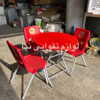 میز دایره تاشوو صندلی فست و فود و باغی|میز و صندلی غذاخوری|اهواز, طالقانی|دیوار