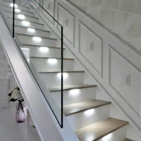 نرده شیشه ای حفاظ استیل|خدمات پیشه و مهارت|سلمانشهر, |دیوار