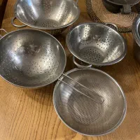 لگن و آبکش استیل