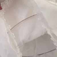 لباس عروس دخترانه سالم و نو با تور سر و حلقه گل|کفش و لباس بچه|تهران, جوانمردان (اندیشه)|دیوار