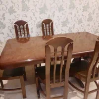 میز ناهار خوری ۶ نفره چوبی