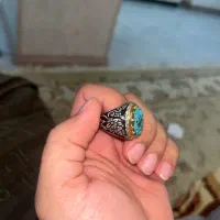 انگشت نقره دست ساز فیروزه نو معاوضه با گوشی|جواهرات|گنبد کاووس, |دیوار