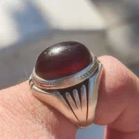 عقیق سرخ یمنی طوقدار