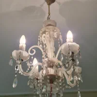 ۳ عدد لوستر کریستالی قدیمی سالم