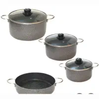 ظرف قابلمه تفلون هفت پارچه