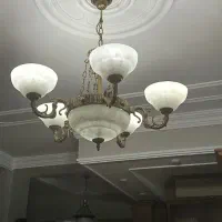 فروش ست لوستر برنزی پنچ شاخه و تک شاخه