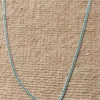 گردنبند کارتیر رنگ ثابت نقری سایز کوچک جنس استیل