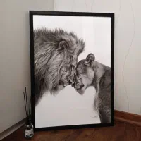 تابلوهای سیاه قلم هایپررئال استادانه