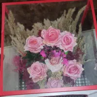 گل جعبه شیشه یی شیک|گل مصنوعی|رباطکریم, نصیرشهر|دیوار