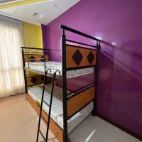 تخت دو طبقه فلزی و چوبی|تخت و سرویس خواب|اسلام‌شهر, شهرک مهدیه|دیوار