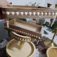 سرویس چوب مهره دار پنچ تکیه|ظروف سرو و پذیرایی|سیرجان, |دیوار