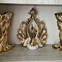 گلدان و طاووس دکوری
