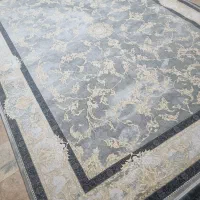 طوسی نقره ای طلاکوب دوتا ۱۲یک  کناره ۳/۱