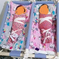 گهواره دوقلو درحد نو وکیف حمل کودک|کالسکه و لوازم جانبی|نورآباد ممسنی, |دیوار