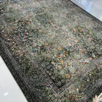 خاصترین فرش سبز بازار ۱۲۰۰ شانه کف ساده|فرش|قزوین, |دیوار