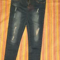 شلوار جین سایز۳۴ تا ۴۲ ومانتو سایز ۴۲|لباس|بابل, |دیوار