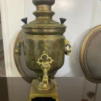 سماور زغالی برنجی روسی قدیمی