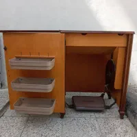 میز چرخ خیاطی سینگر آلمانی|لوازم خیاطی و بافتنی|ری, علایین|دیوار