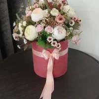 سبد گل و آلبوم مخمل جنس