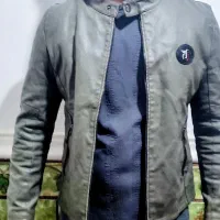 کت چرم سبز زیتونی|لباس|دهدشت, |دیوار