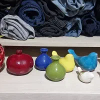 تعدادی دکوری سرامیکی و چوبی کاملا سالم