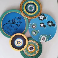 طراحی چهره،دیوارکوب سفالی،تابلودکوراکتیو|تابلو، نقاشی، عکس|اصفهان, شیخ اشراق|دیوار