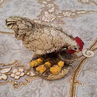 مجسمه تزئینی مرغ و جوجه ها