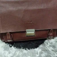 کیف چرم اداری قهوه ای