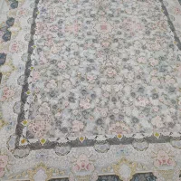 ۲ عددفرش ۹ متری فیلی رنگ گل برجسته ۱۲۰۰ شانه