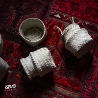 فروش سبد های حصیری بافته شده با برگ نخل|صنایع دستی و سایر لوازم تزئینی|شیراز, پانصد دستگاه ارتش|دیوار