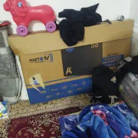 تلویزون ۵۸ اینچ پنل سوخته