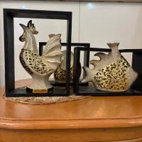 دکور تزئینی ( ست چهار عددی )|مجسمه، تندیس، ماکت|تهران, پونک|دیوار