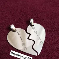 گردنبند دواسم نقره ای رنگ ثابت|بدلیجات|مشهد, صیاد شیرازی|دیوار
