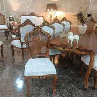 مبلمان و ناهارخوری مدل آلمانی حصیر بافت