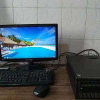 مینی کیس HP  با مانیتور 19 موس کیبورد