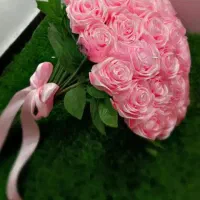 دسته گل روبانی