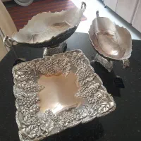 ظرف سیلور نقره ای طرح انگور